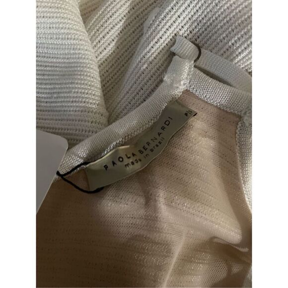 PAOLA BERNARDI Eva  Knit Mini Halter Dress with Cutout side Size S NWT $430 - Picture 7 of 8